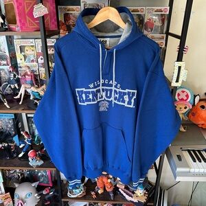 Vintage Lee Sport Kentucky Wildcats Hoodie Blue Men’s XL